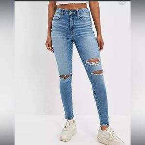 American Eagle Next Level Stretch Skinny Jeans | Color:Blue | Size 2
